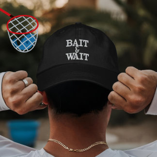 Casquette Brodée Conception d'attente d'appâts pour pêche personnal