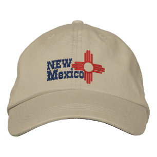 Casquette Brodée Conception de drapeau d'état du Nouveau Mexique