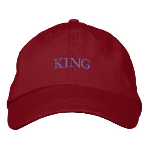 Casquette Brodée Couleur du texte KING - Raisin Chapeau Élégant Hom