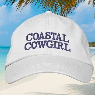 Casquette Brodée Cowgirl Côtière / Western de plage Prépa