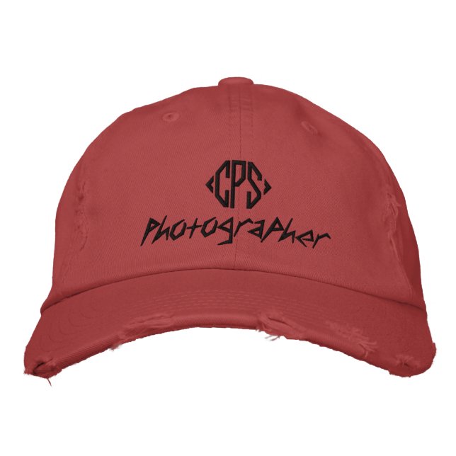 Casquette Brodée CPS, photographe (Devant)
