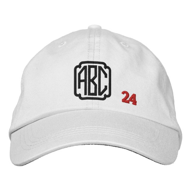 Casquette Brodée Créez votre propre monogramme personnalisé brodé V (Devant)