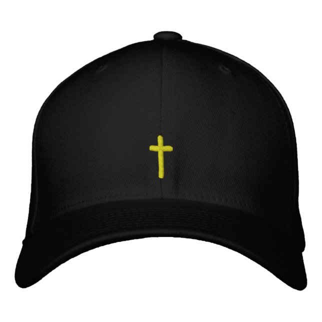 Casquette Brodée Croix brodée (Devant)