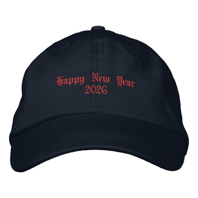 Casquette Brodée Custom Classic Navy New year 2026-Hat Text Printed (Devant)