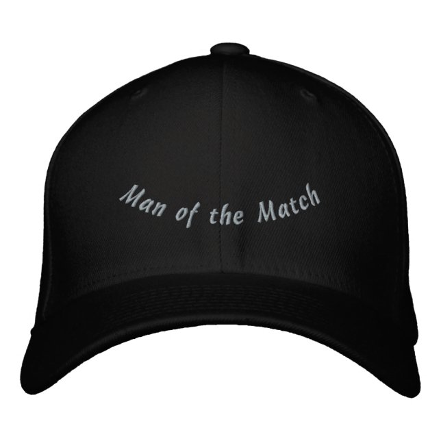 Casquette Brodée Custom Man of the Match-Hat Champion Player  (Devant)