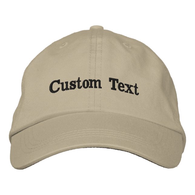 Casquette Brodée Custom Text Hat Personalized Name Cap Embroidered  (Devant)