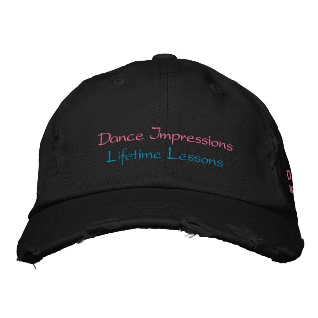 Casquette Brodée Dance Impressions Danse Maman (Devant)