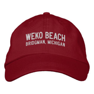 Casquette brodée de Weko Beach Michigan