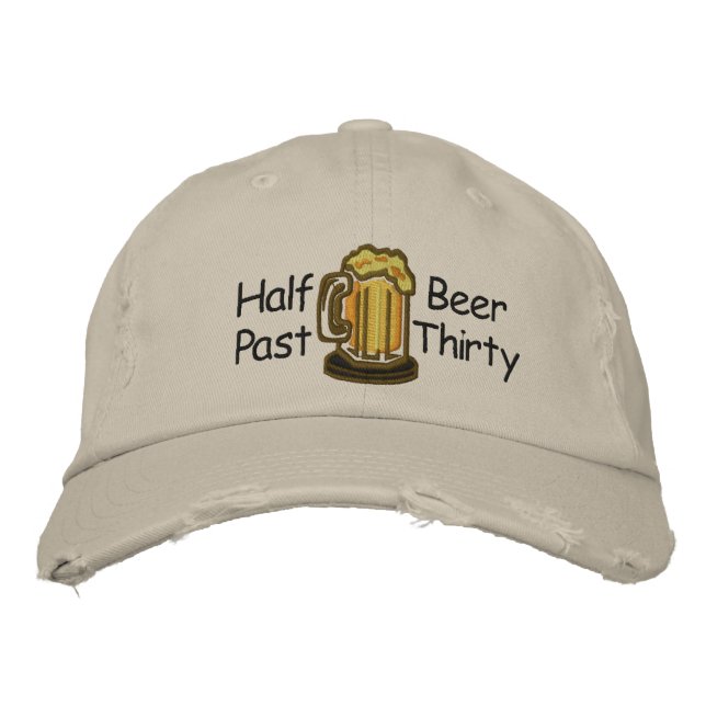 Casquette Brodée Demi-bières passées Trente (Devant)