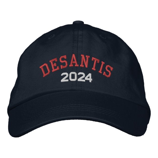 Casquette Brodée Desantis 2024 - rouge blanc bleu (Devant)
