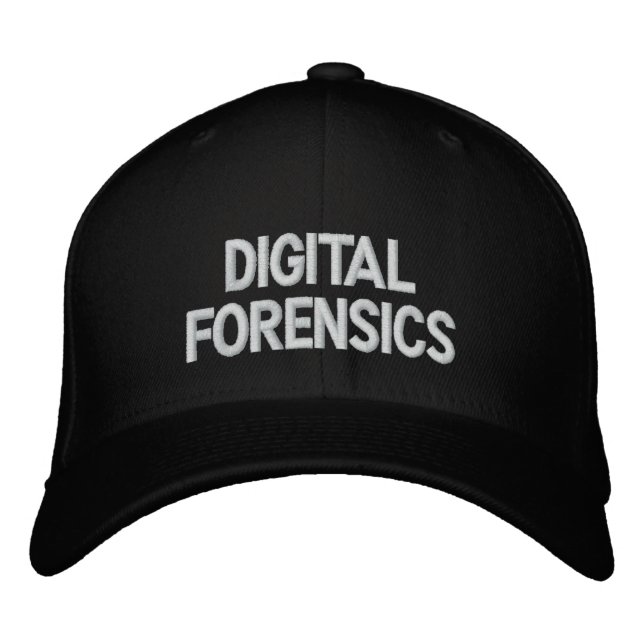 Casquette Brodée Digital Forensics (Devant)