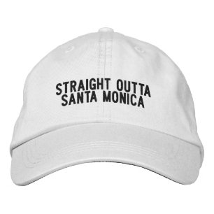 Casquette Brodée Directement de Santa Monica  Californie Chapeau