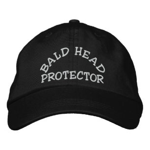 Casquette Brodée Dispositif amusant de protection de tête chauve