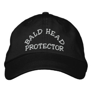 Casquette Brodée Dispositif amusant de protection de tête chauve