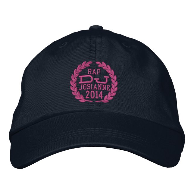 Casquette Brodée DJ Classic Laurels pour personnaliser l'année de l (Devant)