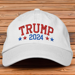 Casquette Brodée Donald Trump 2024 Étoiles patriotiques