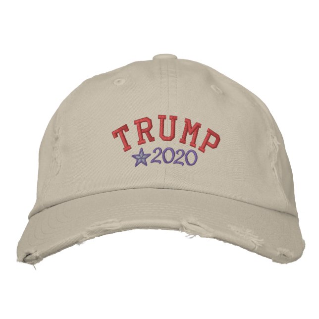 Casquette Brodée Donald Trump - Président 2020 (Devant)