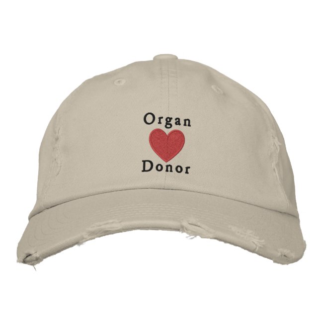 Casquette Brodée Donateur d'organe (Devant)