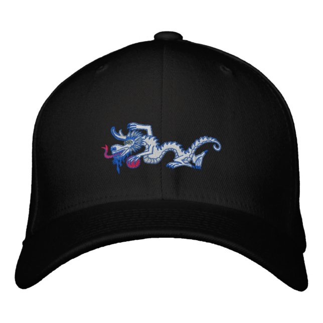 Casquette Brodée Dragon de Neige (Devant)