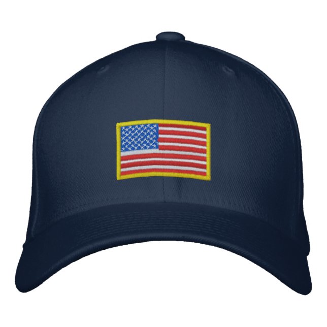 Casquette Brodée Drapeau américain - Amérique (Devant)