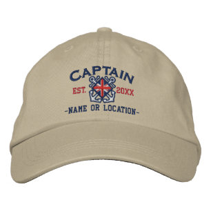 Casquette Brodée Drapeau britannique personnalisé Nautical UK