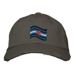 Casquette Brodée Drapeau de la Fierté en cuir