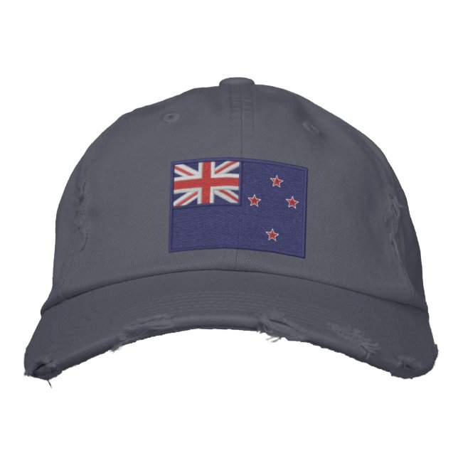Casquette Brodée Drapeau de la Nouvelle-Zélande (Devant)