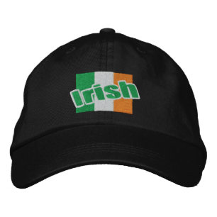 Casquette Brodée Drapeau Et Texte Irlandais Patriotique
