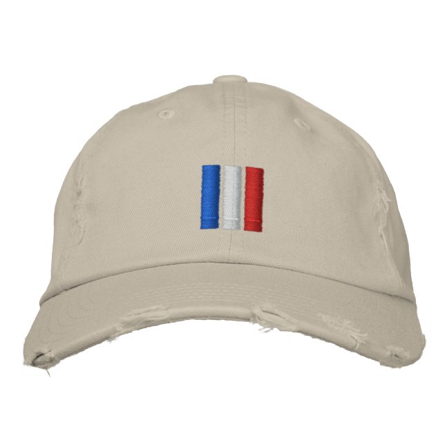 Casquette Brodée Drapeau France (Devant)