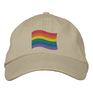 Casquette Brodée Drapeau traditionnel LGBTQ+ Pride Basse-Basse Brod