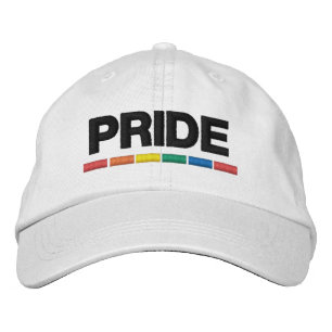 Casquette Brodée Drapeau traditionnel LGBTQ+ Pride Basse-Basse Brod