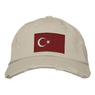Casquette Brodée Drapeau Turc Turquie