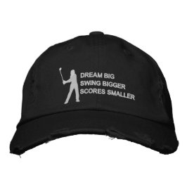 Casquette Brodée Dream Big Swing Scores plus grandes Motivationnell