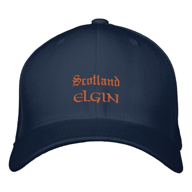 Casquette Brodée Ecosse & ELGIN mode / Patriotes écossais (Devant)