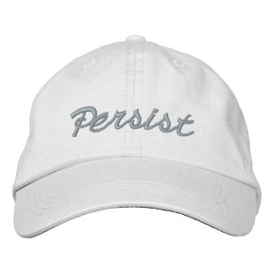 Casquette Brodée Écriture blanche rose pâle persistant mignonne