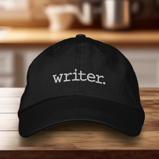 Casquette Brodée Écrivain noir