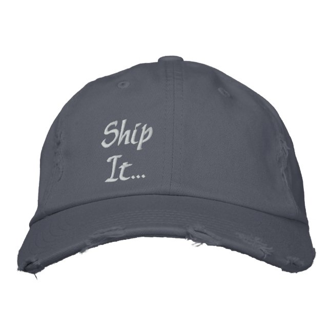Casquette Brodée Embarquez-le… pli (Devant)