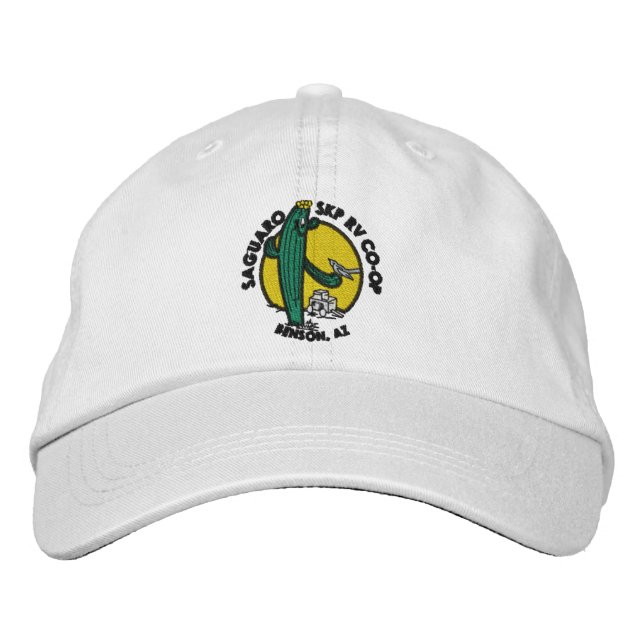 Casquette Brodée Embroidered Hat - White (Devant)
