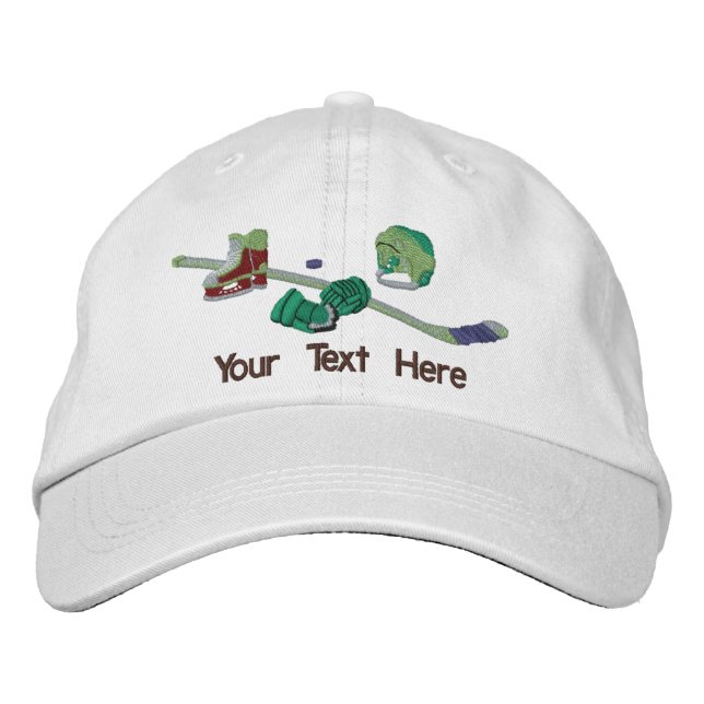 Casquette Brodée Engin de hockey - Personnaliser (Devant)