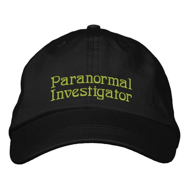 Casquette Brodée Enquêteur paranormal (Devant)