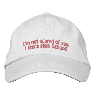 Casquette Brodée Enseignant-Humour+Rose