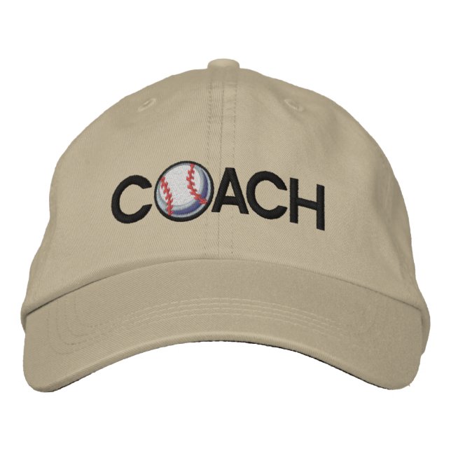 Casquette Brodée Entraîneur de baseball (Devant)