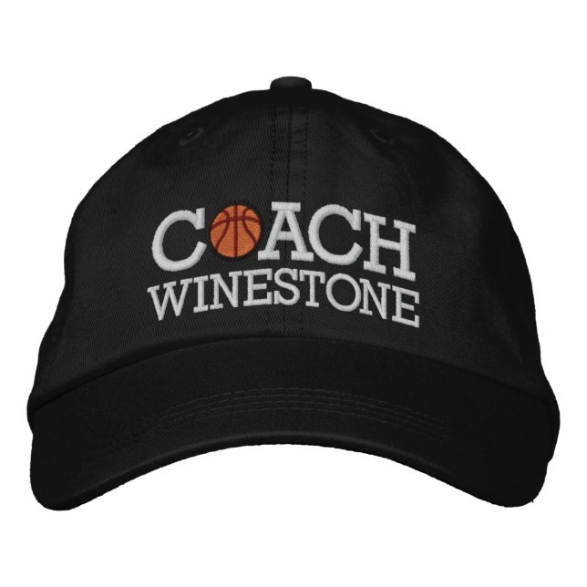 Casquette Brodée Entraîneur de basket-ball - SRF (Devant)