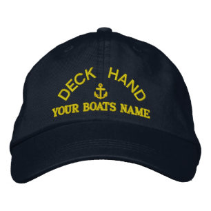 Casquette Brodée Equipe de yacht de pont sur mesure