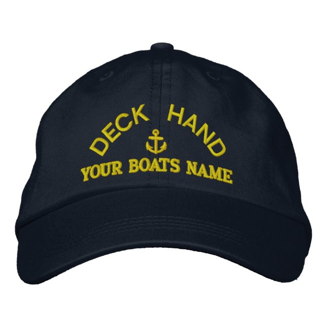 Casquette Brodée Equipe de yacht de pont sur mesure (Devant)