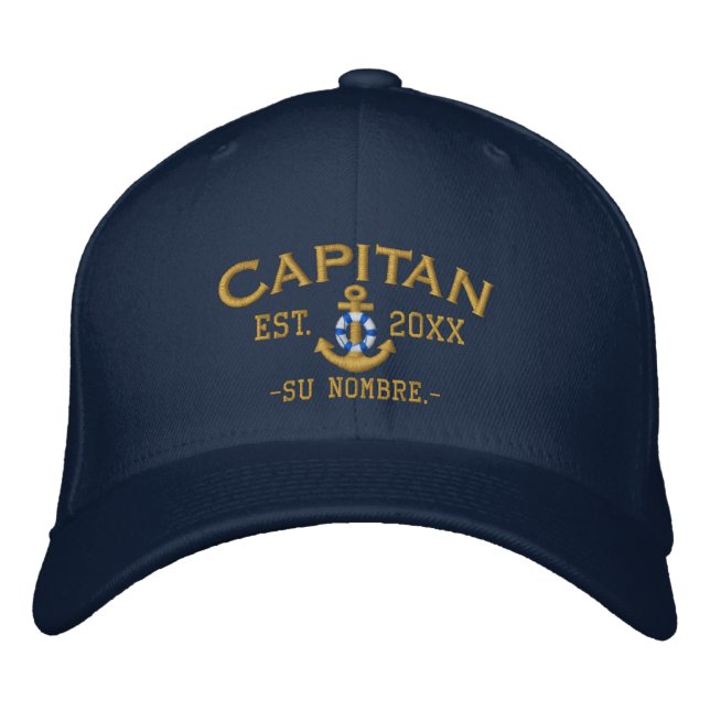 Casquette Brodée ESPAGNOL El Capitan Personnalisé (Devant)