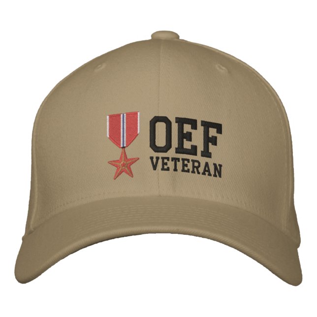 Casquette Brodée Étoile de bronze OEF (Devant)