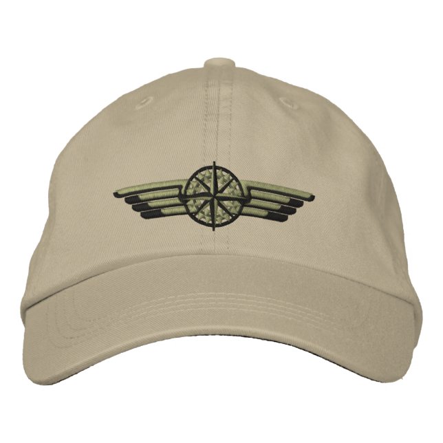 Casquette Brodée Étoile du Nord - Ailes pilotes (Devant)