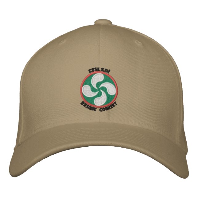 Casquette Brodée Euskadi - Basque Country - Lauburu (Devant)