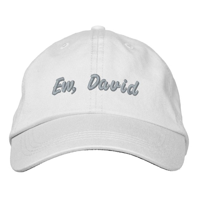 Casquette Brodée Ew, David Pink Lettering (Devant)